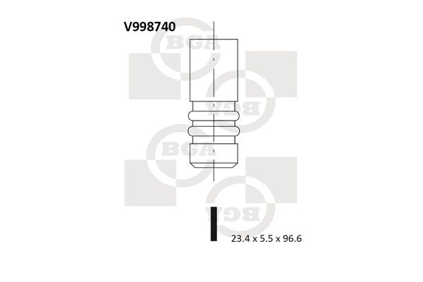 Випускний клапан, Bg Automotive V998740