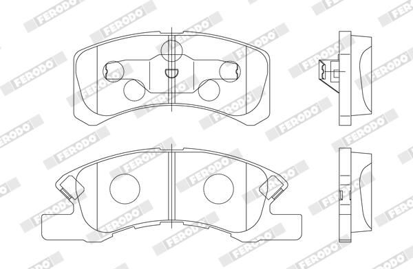 FERODO FDB1988 Brake Pad Set, disc brake