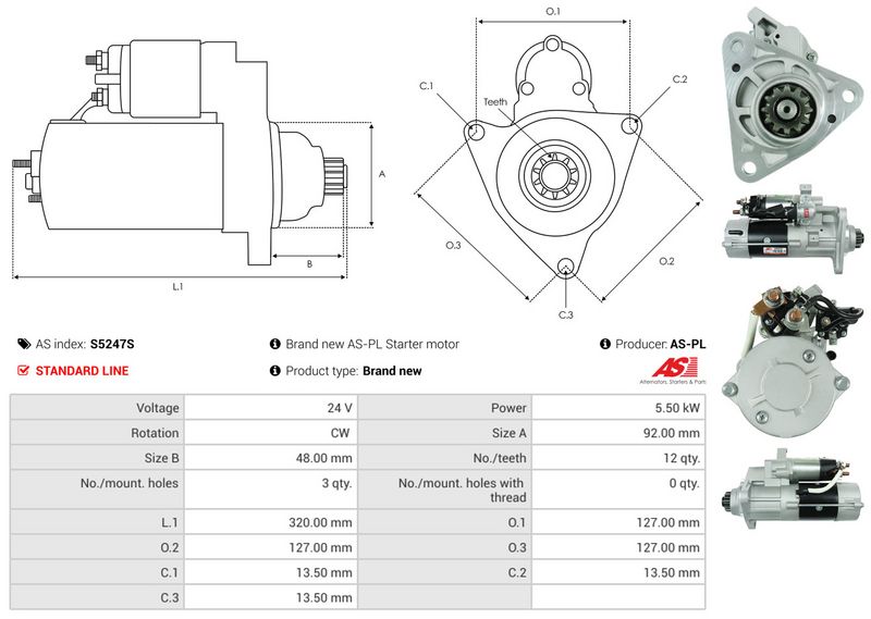 AS-PL S5247S Starter