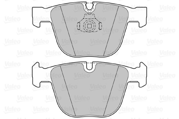 Комплект гальмівних накладок, дискове гальмо, Valeo 301820
