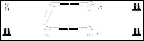 LEMARK Ignition Cable Kit HOES990