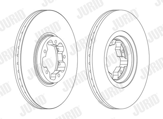 Гальмівний диск, Jurid 562141JC
