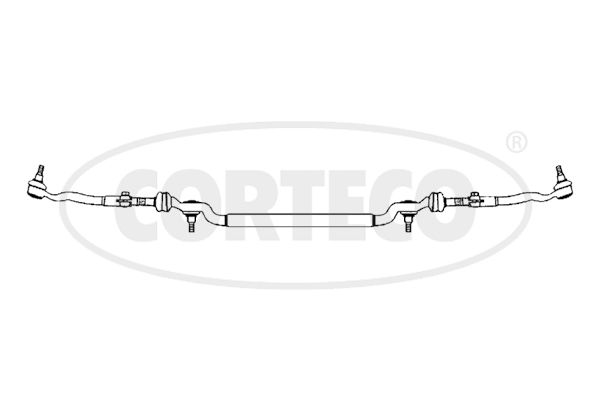 Поперечна кермова тяга, Corteco 49396056