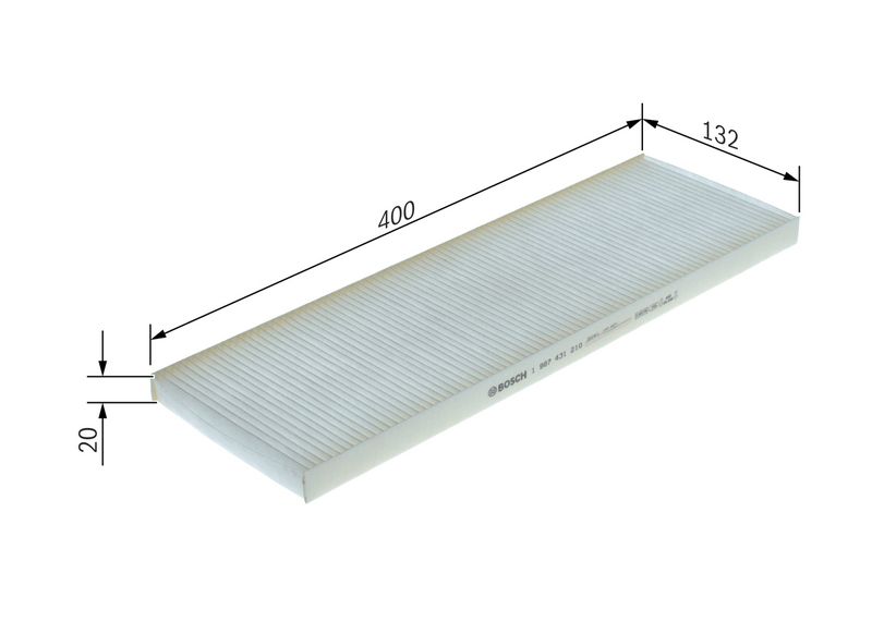 BOSCH Filter, cabin air 1 987 431 210