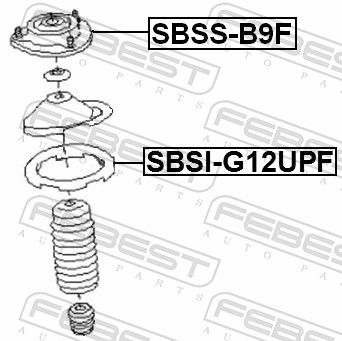 FEBEST SBSI-G12UPF Spring Seat