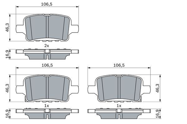 BOSCH OPEL тормозной колодки задние INSIGNIA B 17-