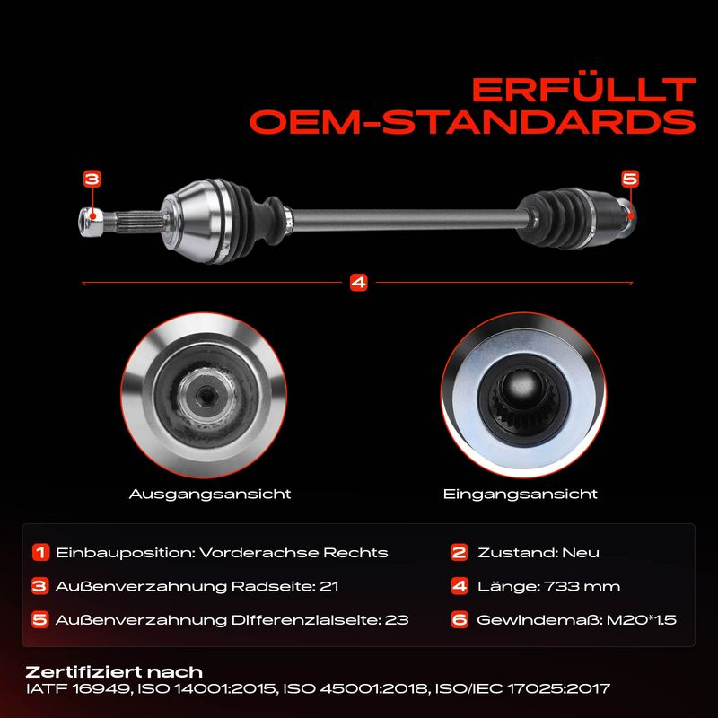 Frankberg 5481FB0010705 Drive Shaft