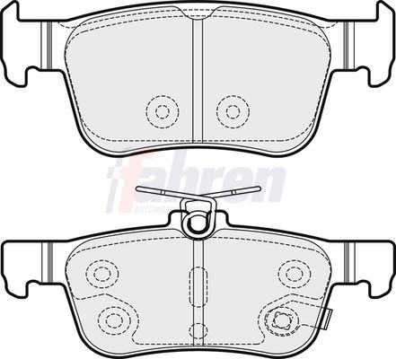 Fahren Brake Pad Set, disc brake FBP3740