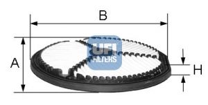 Повітряний фільтр, Ufi 27.274.00