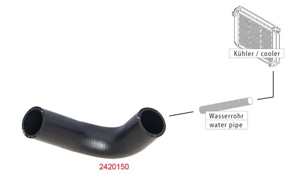 METZGER AUTOTEILE 2420150 Radiator Hose