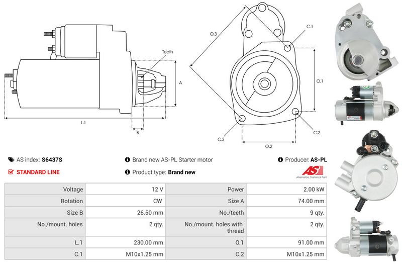 AS-PL S6437S Starter