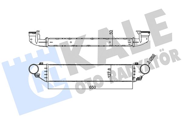 KALE інтеркулер W203 2.0/2.7CDI