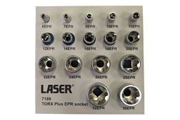Laser Tools Torx� Plus EPR Socket Set 1/4