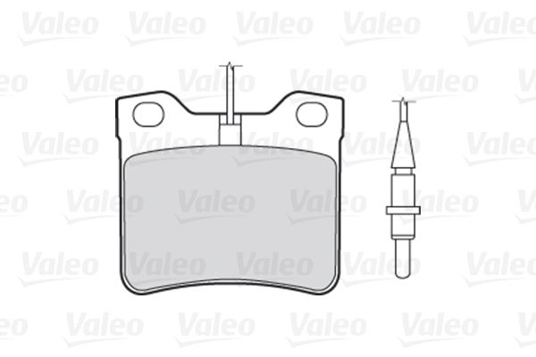 Комплект гальмівних накладок, дискове гальмо, Valeo 301062