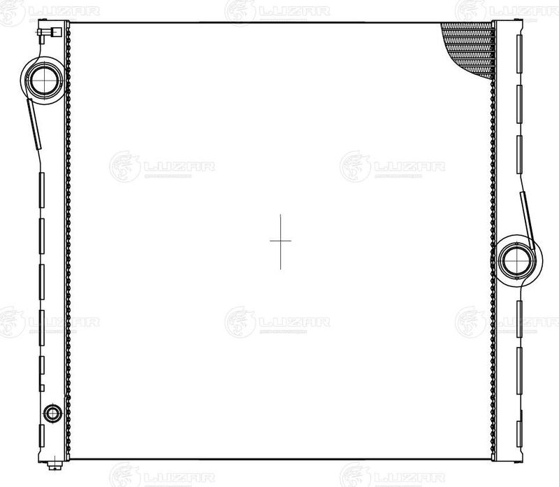 Радіатор, система охолодження двигуна, Luzar LRC26193