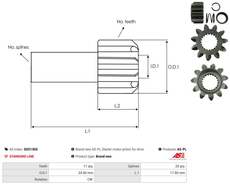 Vabajooks, starter, AS-PL SD5136S