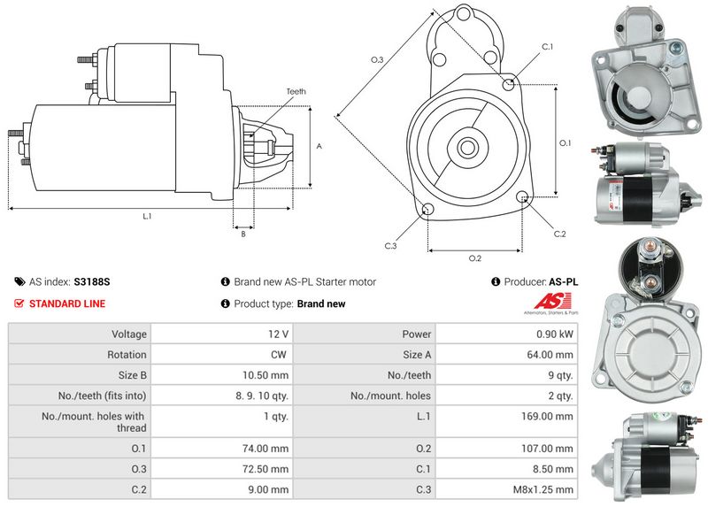 AS-PL S3188S Starter