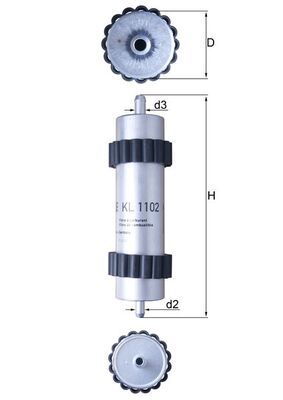 MAHLE Üzemanyagszűrő KL 1102