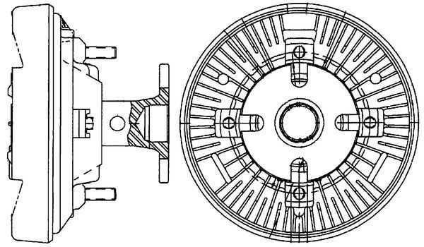 MAHLE CFC 231 000P Clutch, radiator fan