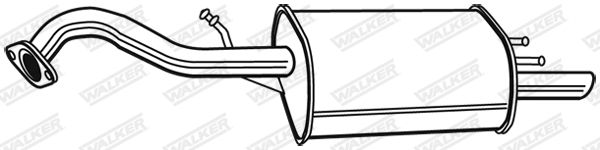 WALKER 22767 Rear Muffler