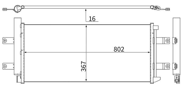 Kondenzátor, klimatizace AC 1207 000S