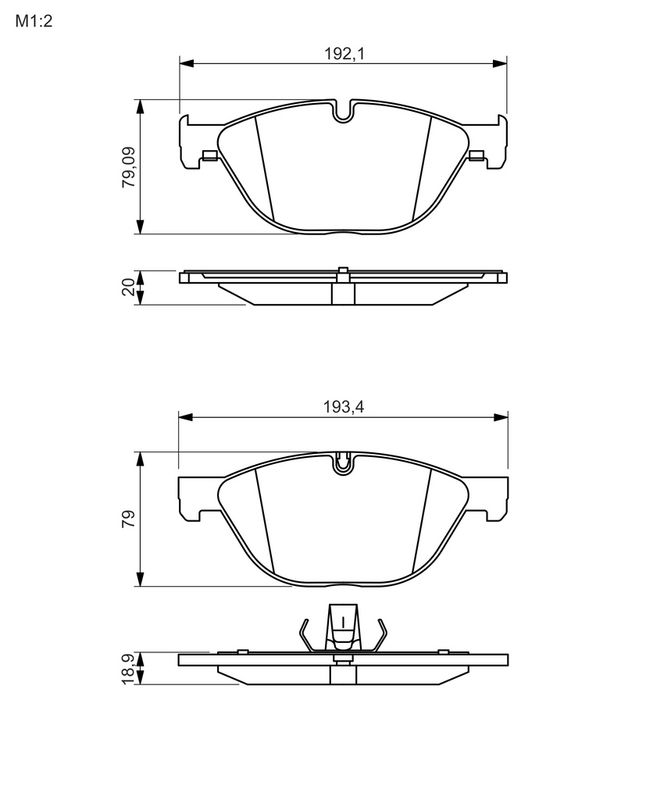 BOSCH Plaquettes de frein à disque 0 986 494 429