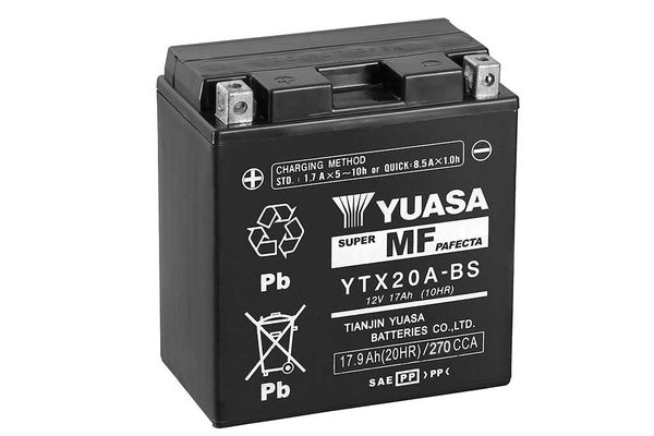 Yuasa Starter Battery YTX20A-BS