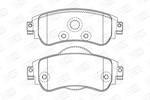 Колодки гальмівні (передні) C4, DS4