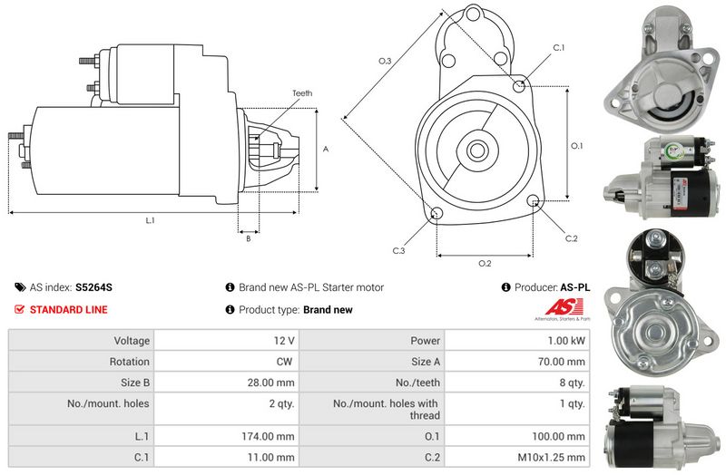 AS-PL S5264S Starter