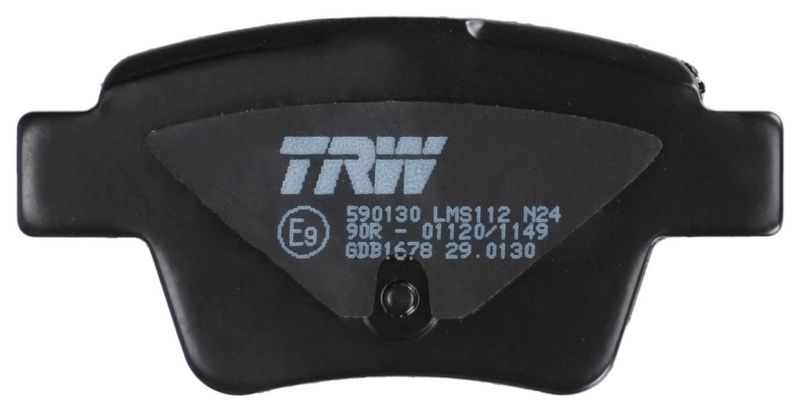 TRW GDB1678 Stabdžių trinkelių rinkinys, diskinis stabdys