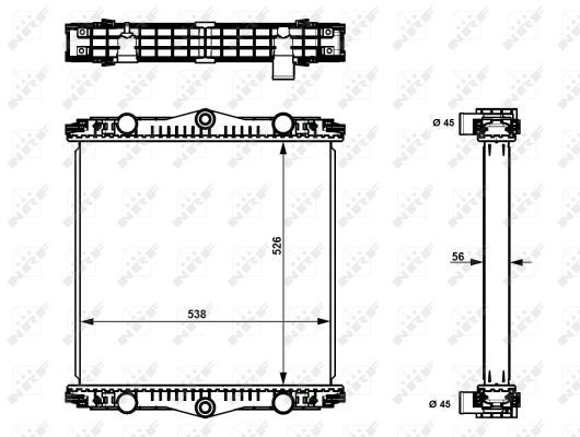 NRF 509569 Radiator, engine cooling