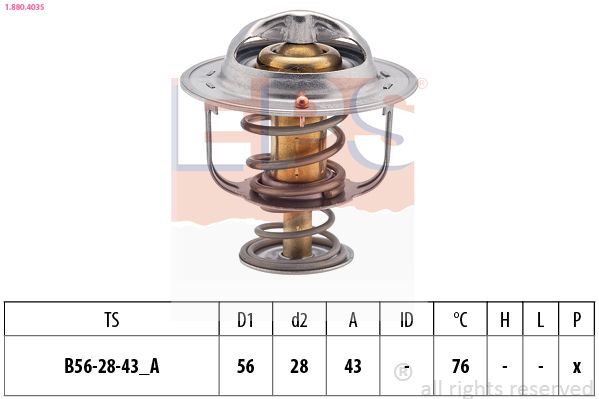 Термостат, охолоджувальна рідина, Eps 1880403S