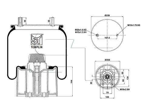 Mech, pneumatické odpružení 04.060.6106.400
