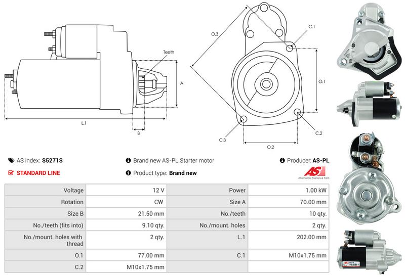 AS-PL S5271S Starter