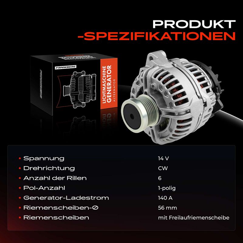 Frankberg 5481FB0001708 Alternator