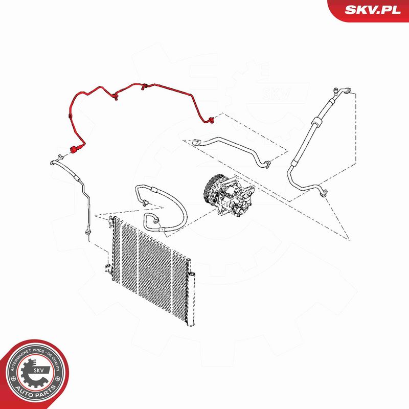 ESEN SKV 54SKV610 - High/Low-pressure Line, air conditioning