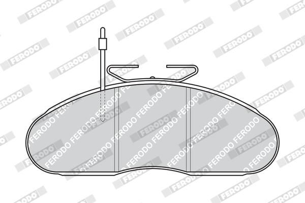 FERODO FVR792 Brake Pad Set, disc brake