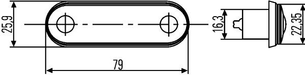 Ліхтар номерного знака, Hella 2KA959640-102