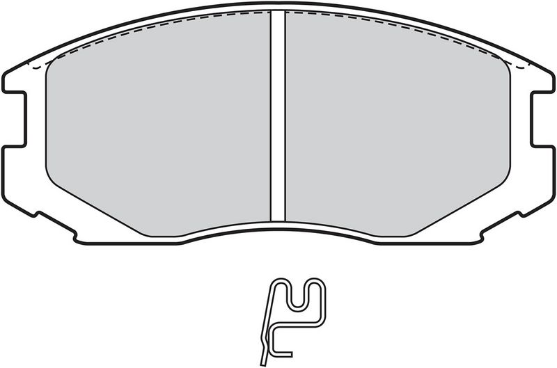VALEO 601517 Stabdžių kaladėlių komplektas