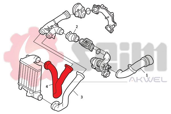 SEIM 982068 Charge Air Hose