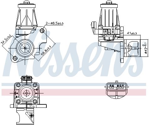 NISSENS 98401 EGR Valve