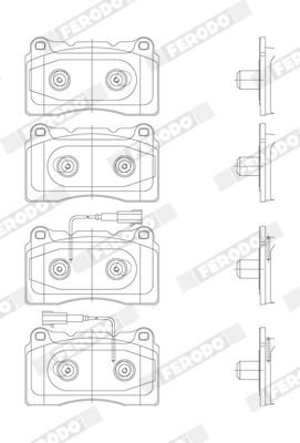 FERODO FDB4307 Brake Pad Set, disc brake