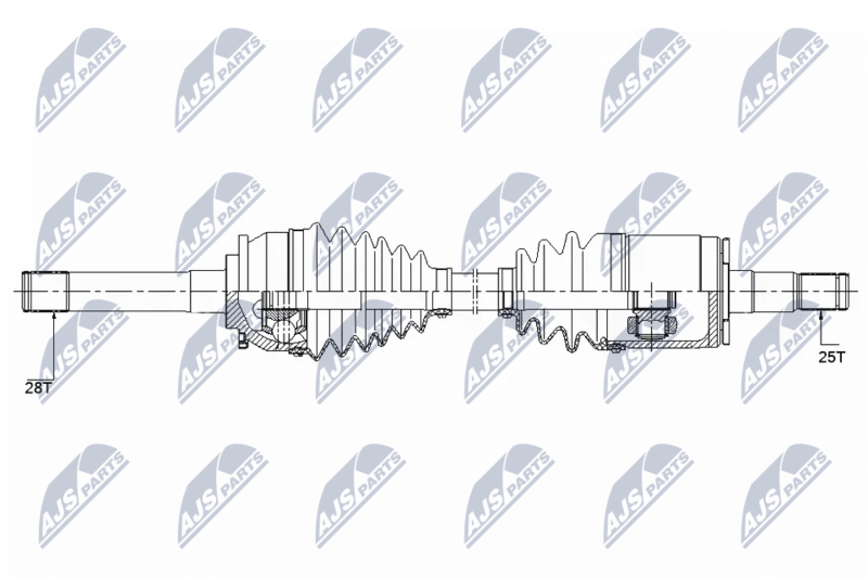 NTY hajtótengely NPW-MS-057