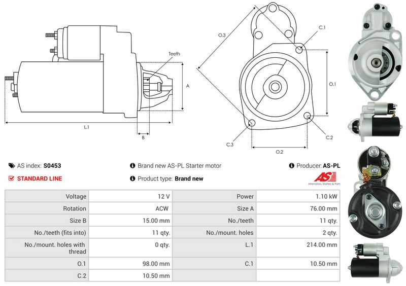 AS-PL S0453 Starter