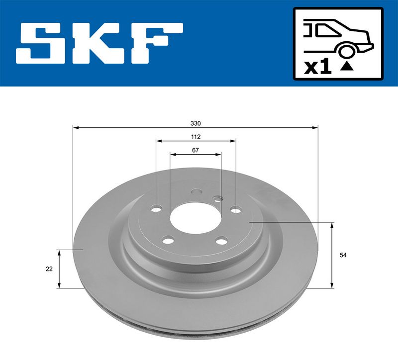 спирачен диск SKF