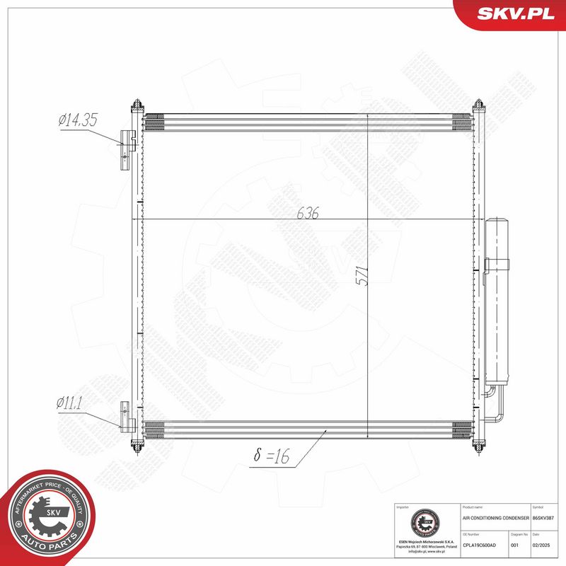 Kondensaator, kliimaseade, ESEN SKV 86SKV387