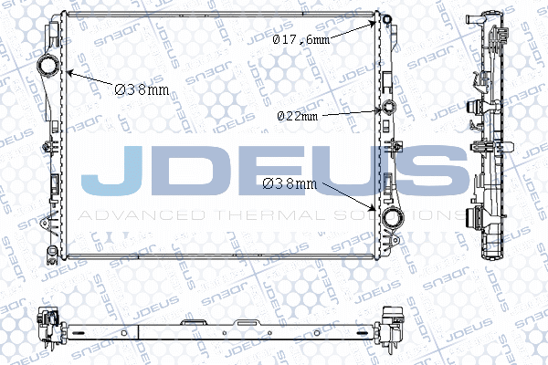 JDEUS hűtő, motorhűtés M-0171230