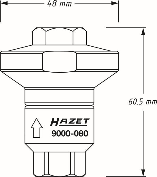 HAZET 9000-080 Pressure Regulator, compressed-air technology