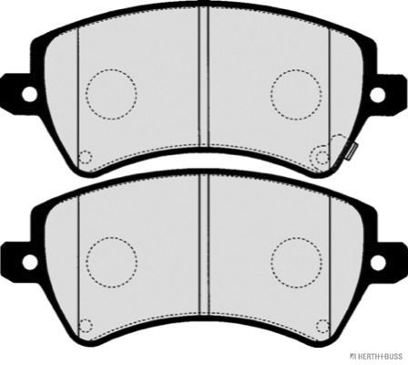 Комплект гальмівних накладок, дискове гальмо, Herth+Buss Jakoparts J3602101