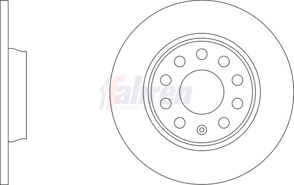 Fahren Brake Disc FBD7136